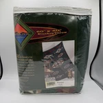 Vintage North Crest Biederlack Throw Blanket Pawnee Aztec Print Green 60X80 Nos. Fixed Price $59.99.