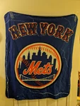 Rare Mlb Ny Mets 47X58 Northwest Design Fleece Throw Blanket. Fixed Price $25.99.