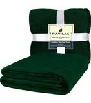 Pavilia Knitted Throw Blanket Fringe Emerald Green Dark Forest 90 X 108 New. Fixed Price $19.99.