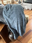 Dennis Basso Faux Fur Blue Throw Blanket 52 60 Used For Decoration Only. Fixed Price $24.99.