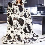 Kivee Cute Cow Print Blanket Soft Warm Throw Fleece Flannel Fuzzy Lig.... Fixed Price $17.82.