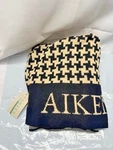 IN2GREEN Reversible Throw 50 X 60 -black & Tan-key Border Checkered *new. Fixed Price $140.25.
