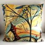 Vintage Mid Century "deny Designs" '70'S Pop Art Decor Throw Pillow 16" X. Fixed Price $28.95.