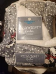 Puppy Dogs Comfort Bay Microlight Berber Throw Blanket 50X60 Gray W/ Polka Dots. Fixed Price $35.00.