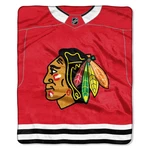 Chicago Blackhawks Blanket 50X60 Raschel Jersey Design. Fixed Price $56.03.