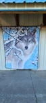 Wolf Wolves Snow Forest Queen Size Blanket Bedspread. Fixed Price $52.73.