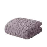 Madison Park 300473 50 X 60 In. Ruched Fur Throw - Lavender. Fixed Price $47.60.