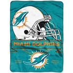 Miami Dolphins Nfl 60" X 80" Plush Throw Blanket, Soft & Warm. Fixed Price $59.99.