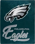 Philadelphia Eagles 50" By 60" Plush Signature Raschel Throw Blanket - Nfl. Fixed Price $34.99.