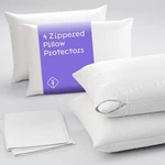 Niagara Sleep Solution 4 Pack Pillow Protector Cases Standard Size 20" X 26". Fixed Price $19.99.