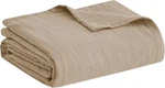 Madison Park Blanket Gauze 100% Cotton Soft & KING(108"X90"), Tan. Fixed Price $102.57.