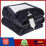 Electric Heated Blanket Throw Soft Flannel Sherpa 10 Levels Auto Off. Fixed Price $32.28.