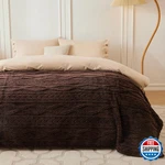 Coova Brown King Fleece Blanket - Super Soft Cozy Plush Fuzzy Bed. Fixed Price $58.19.