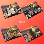 Family Sunset Dog Cat Blanket, Pet Photo Lovers Sherpa Fleece Throw. Fixed Price $89.00.