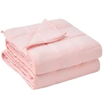 Yescool Weighted Blanket For Adults (15 Lbs, 48" X 72", Pink) Cooling Heavy B.... Fixed Price $49.18.
