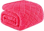 Queen Size Fuzzy Fleece Blanket All Season Lightweight Warm Soft Jacquard Waffle. Fixed Price $39.99.