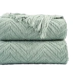Battilo Home Sage Green Throw Blanket For Couch, Knit Vers.... Fixed Price $46.31.