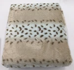 Concierge Collection Faux Fur Throw Blanket, Arcelpr, 50X60. Fixed Price $49.99.