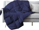 Puredown Soft Feather Blanket Lightweight Packable Throw, B-navy. Fixed Price $59.70.