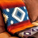 Extra Large Soft & Warm Alpaca Wool Blanket Andean Southwest Pattern 75X90 In. Fixed Price $149.95.