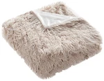 Safavieh Taupe Faux Sheepskin Throw Blanket. Fixed Price $89.91.