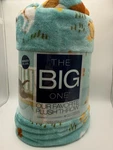 Dog Park Teal The Big One Oversized Super Soft Throw 5'X6' Plush Blanket. Fixed Price $19.99.