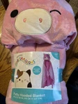 Squishmallows Kids' Patty Hooded Blanket Pink. Fixed Price $34.99.