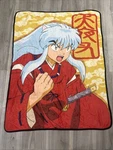 Just Funky Inuyasha Big Face Throw Blanket 60 X 45. Fixed Price $21.99.