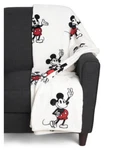 New Disney Classic Mickey Mouse Soft Plush White Throw Blanket 50X70. Fixed Price $35.00.