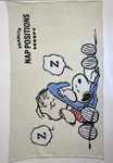 Peanuts Linus & Snoopy Sleeping Nap Positions Plush Throw Blanket Off White. Fixed Price $39.95.