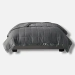 Madison Park Gray Windom Lightweight Down-alternative Blanket, Twin. Fixed Price $27.00.