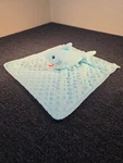 Baby Shark Blue Minky Dot Security Blanket Lovey Sea Ocean Life Nautical 14". Fixed Price $8.46.