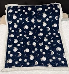Aspyn Grove Elephants Over The Moon Blanket Throw Fuzzy Minky Luxurious 54X65. Fixed Price $89.97.