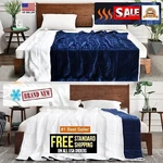 Omystyle Reversible Weighted Blanket 20/25/30/35 Lbs Double Sided Grey & Blue. Fixed Price $48.95.