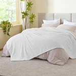 Bedelite Fleece Blanket, Large King Size For Bed, 3D Jacquard Decorative Whit.... Fixed Price $31.37.