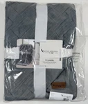 Koolaburra By Ugg Gray Textured Faux Fur Throw Blanket 50"X70" New Crystelle. Fixed Price $36.95.