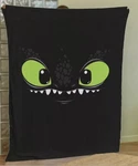 Custom How Train Cute Your Dragon Toothless Hiccup Night Fury Fleece Blanket. Fixed Price $72.99.