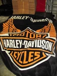 Harley-davidson Royal Plush Raschel Throw Blanket 60X80". Fixed Price $24.99.