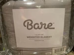 Bare Home Weighted Blanket, Size Standard - Gray. Fixed Price $52.00.