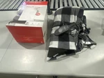 Sunbeam Fleece Heated Throw, 50IN X 60IN, 127CM 152 - Black/white. Fixed Price $45.13.