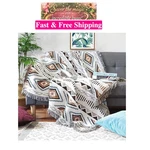 Boho Blankets Knit Bed With Tassel Aztec Western Throws Cover .... Fixed Price $29.99.