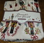 Envogue Christmas Nutcracker Reversible Plush Blanket Twin 60"X90" Holiday New. Fixed Price $59.99.