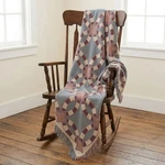 Cotton Classics By Chatham Jacquard Throw Wedding Ring Quilt Tapestry Blanket. Fixed Price $34.00.