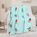 Sherpa Flannel Fleece Blanket Soft Cozy Warm Throw Sofa Couch Bed 50 X 60 In. Fixed Price $24.98.