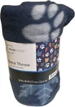 Mainstays Fleece Throw Blanket Blue Paw Print Dog Puppy Pet Animal Lover 50 X60. Fixed Price $35.00.