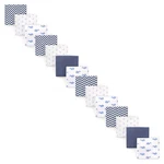 Hudson Baby Cotton Flannel Receiving Blankets Bundle, Blue Whale 14-PIECE. Fixed Price $36.99.