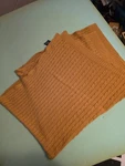 Lauren Ralph Cable Knit Cotton Blanket 72X46 Inches Camel Brown. Fixed Price $34.90.