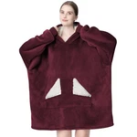 Touchat Wearable Blanket Hoodie Oversized Sherpa Sweatshirt Pocket Cozy Sof. Fixed Price $80.98.