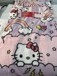 Hello Kitty Sanrio Stormy Rainbow Stars Pink Purple 50X70 Throw Blanket Nwt. Fixed Price $19.00.