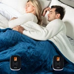Woomer Heated Blanket, King Size 90"X 100" Soft Flannel Fast Heating .... Fixed Price $154.13.